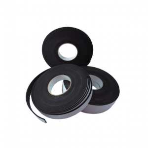 Rubber strips with adhesive